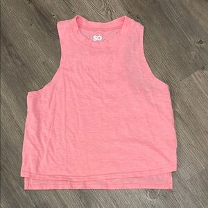 SO pink tank top